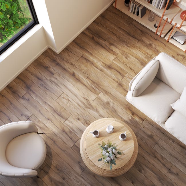 Leroymerlin Pavimento laminato ARTENS DESIGN Orebro marrone resistente all'acqua Sp 8mm Spedizione Gratuita