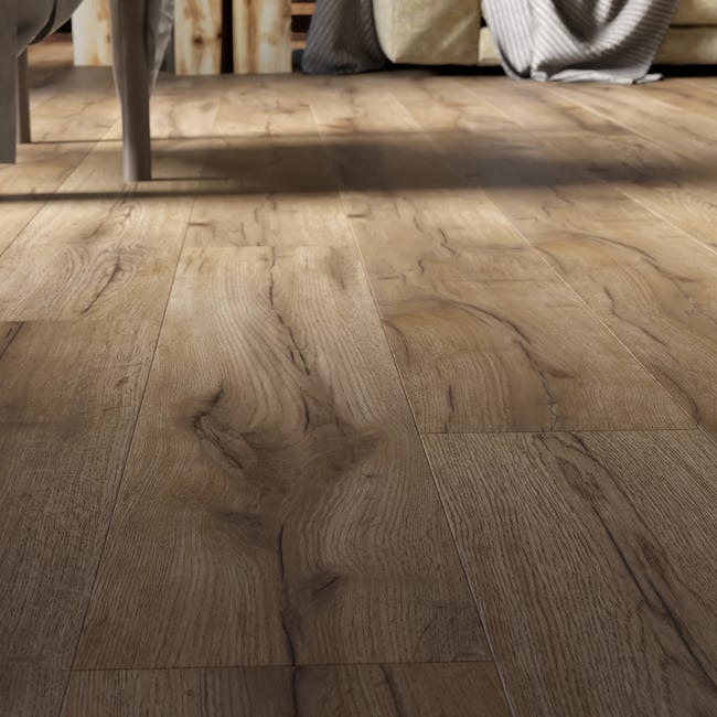 Leroymerlin Pavimento laminato ARTENS DESIGN Orebro marrone resistente all'acqua Sp 8mm Spedizione Gratuita