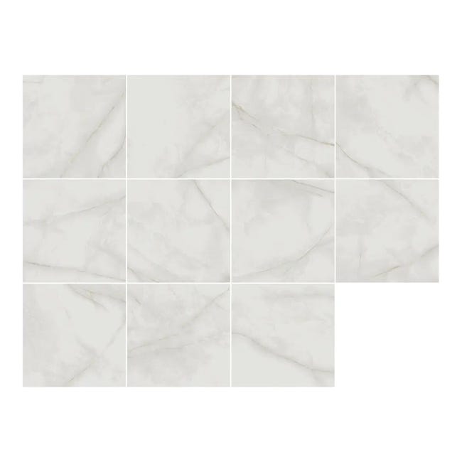 Leroymerlin Piastrella da pavimento e rivestimento interno BALTRA in gres naturale lucido grigio 45 x 45cm Sp. 8.5 mm traffico intenso (pei 4/5) Soddisfazione Garantita