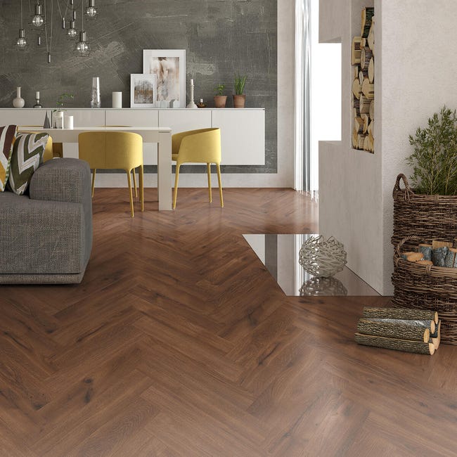 Leroymerlin Pavimento laminato ARTENS SPINA Monviso marrone Sp 8mm Acquista Ora