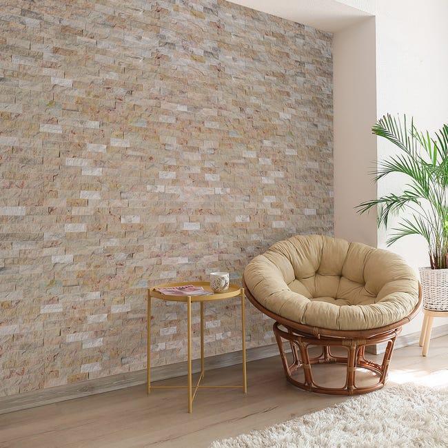 Leroymerlin Rivestimento decorativo in pietra NATIMUR IVORY TRAVERTIN 0.48 M2 beige/crema da interno / esterno Economico