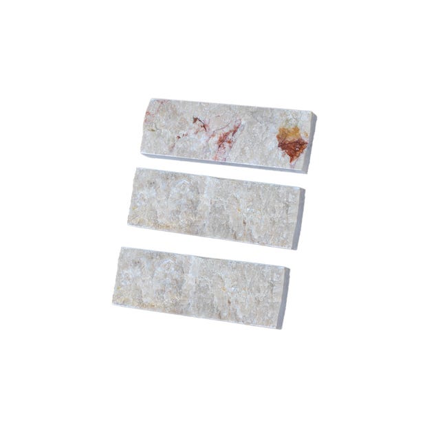 Leroymerlin Rivestimento decorativo in pietra NATIMUR IVORY TRAVERTIN 0.48 M2 beige/crema da interno / esterno Economico