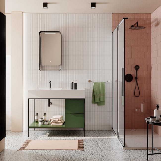 Leroymerlin Piastrella da pavimento e rivestimento interno rettificato Marble Vision in gres porcellanato smaltato lappato verde 60 x 60cm Sp. 9 mm traffico medio forte (pei 3/5) In Vendita