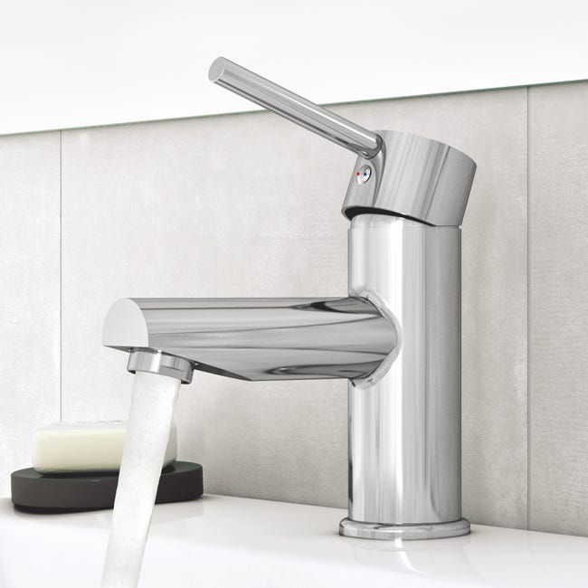 Leroymerlin Rubinetto per lavabo a canna bassa Hilo New cromato lucido SENSEA H 15 cm