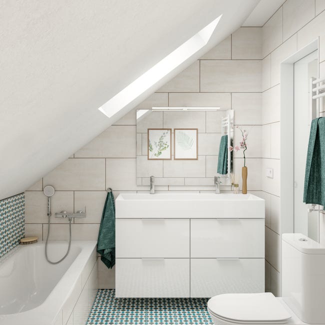 Leroymerlin Rubinetto per lavabo a canna media Essential cromato lucido SENSEA H 15.05 cm 2025