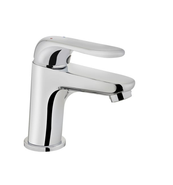 Leroymerlin Rubinetto per lavabo a canna bassa Anders cromato lucido SENSEA H 15 cm Nuovo