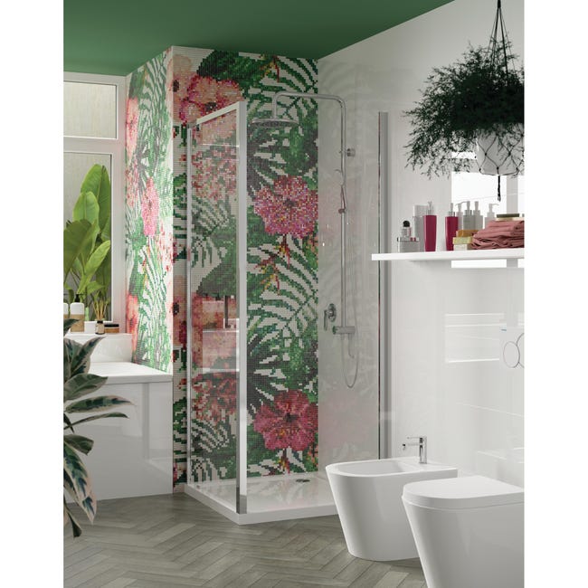 Leroymerlin Vaso WC filomuro SENSEA compacta sedile incluso P 55 x L 36 x H 39.5 cm bianco Spedizione Gratuita