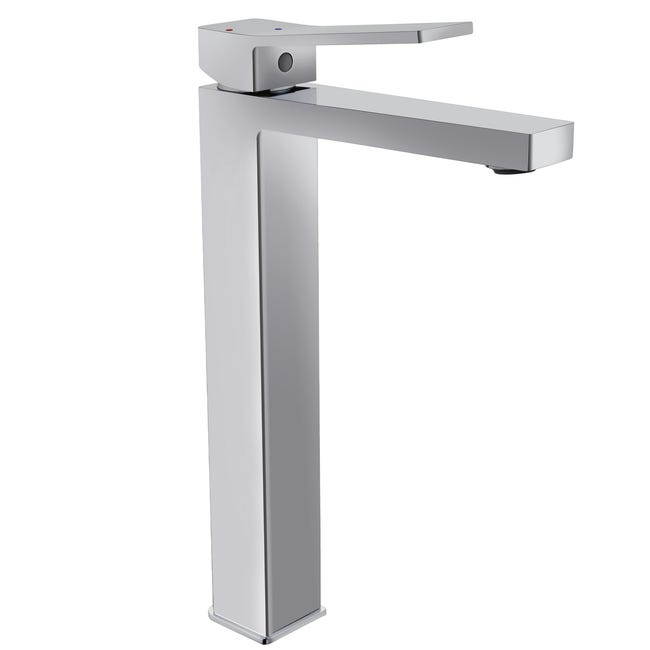 Leroymerlin Rubinetto per lavabo Studio cromato lucido SENSEA H 35 cm Soddisfazione Garantita
