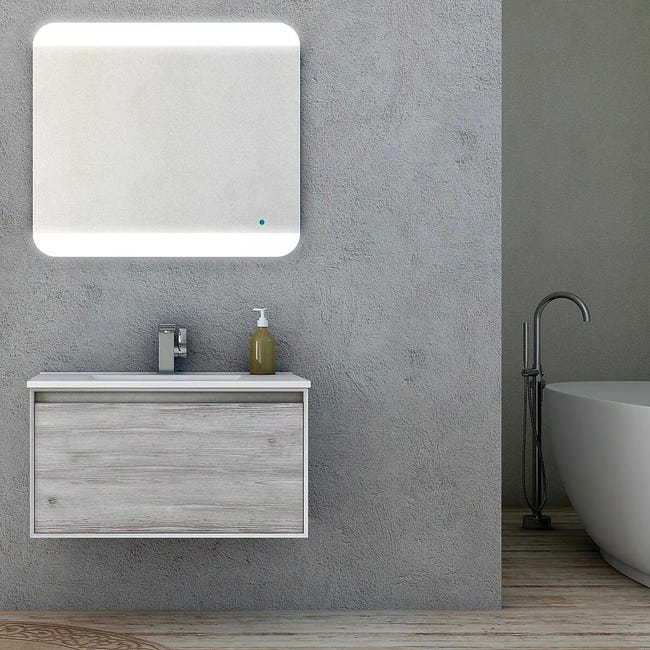 Leroymerlin Lavabo da appoggio New a incasso rettangolare in ceramica L 75 x P 46 x H 1.8 cm bianco Fino Al -60%