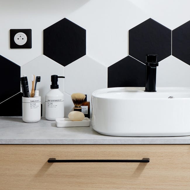 Leroymerlin Lavabo da appoggio Remix rettangolare in ceramica L 42.9 x P 39.7 x H 16 cm bianco Shopping Online