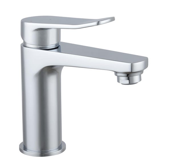 Leroymerlin Rubinetto per lavabo a canna media Bora cromato lucido SENSEA H 15.69 cm Affare Del Giorno