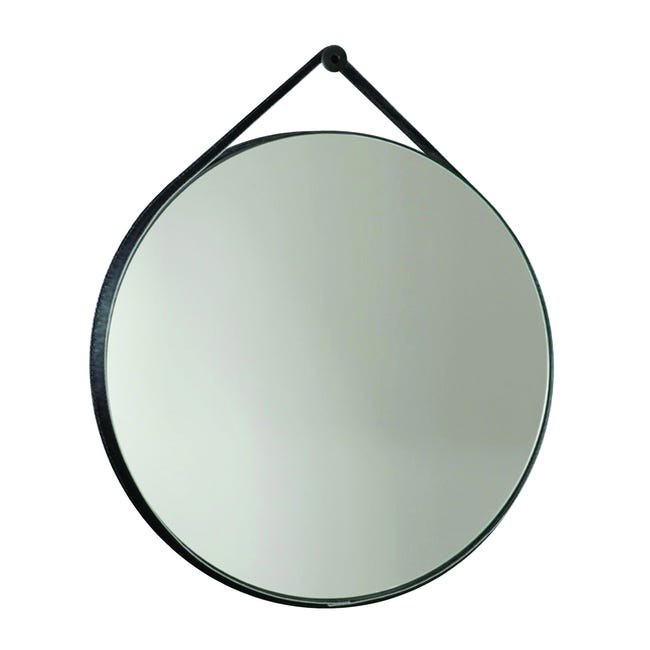 Leroymerlin Specchio kiwi tondo nero Ø 70 cm