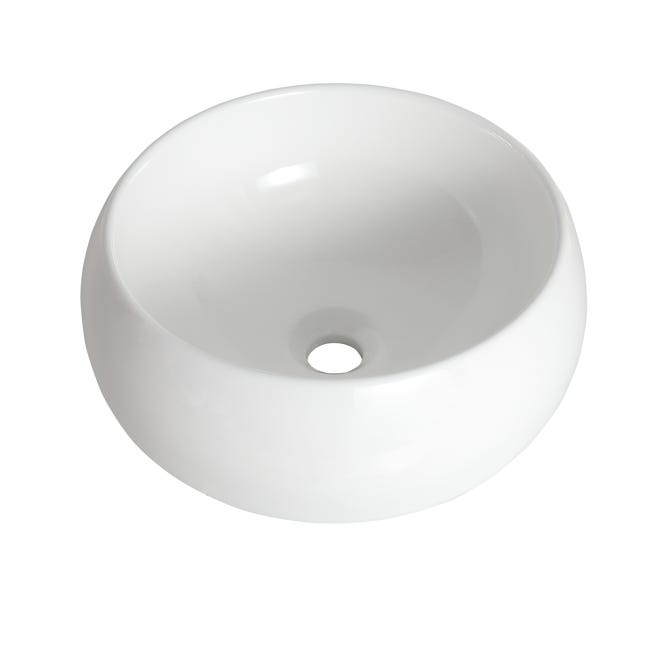 Leroymerlin Lavabo da appoggio Lune tondo in ceramica L 40 x P 40 x H 15.5 cm bianco I Più Venduti