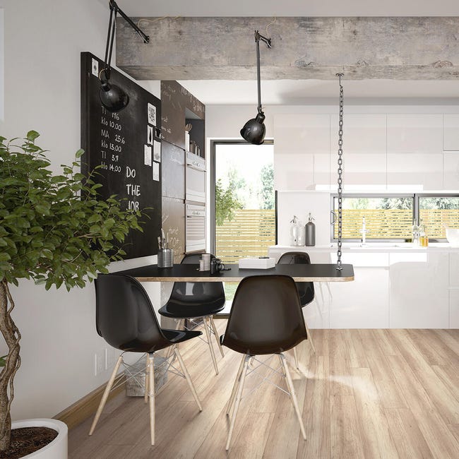 Leroymerlin Pavimento laminato ARTENS GREY OAK beige e grigio resistente all'acqua Sp 8mm 2025