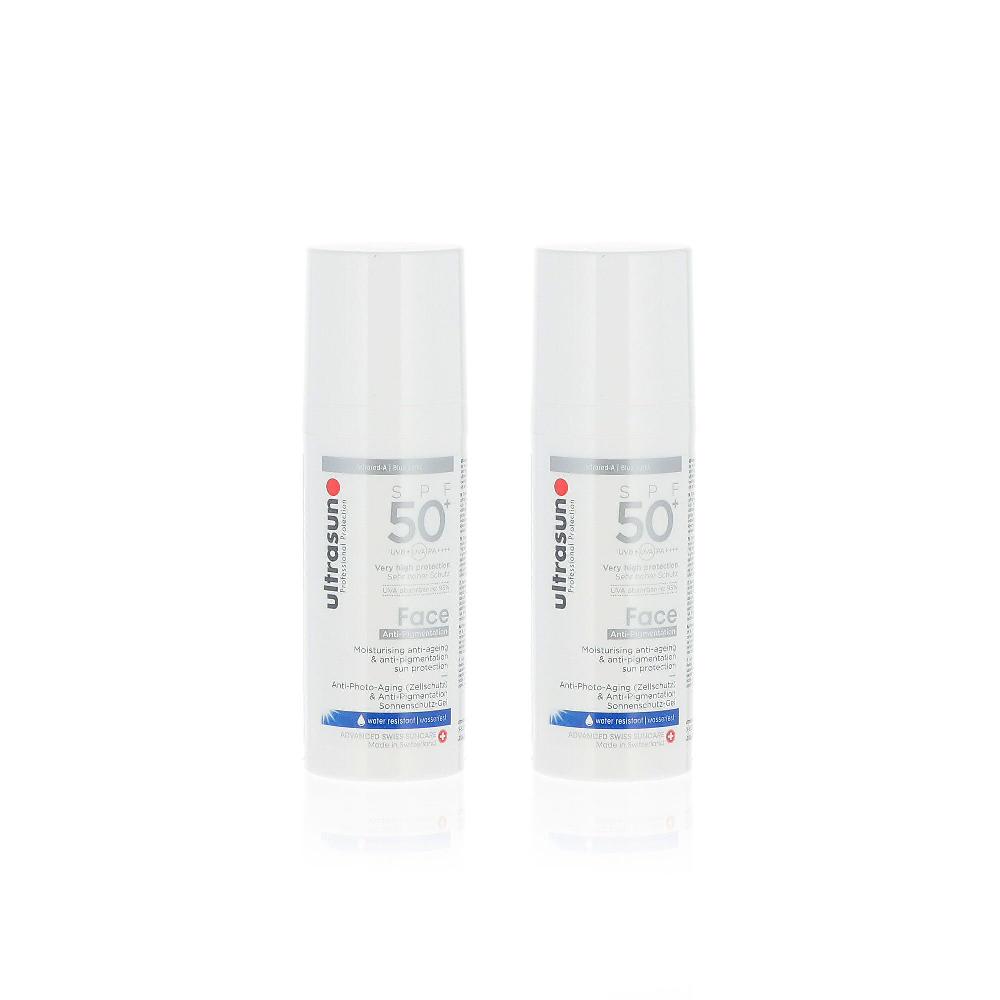 QVC Ultrasun Anti-Pigmentation Solare viso con SPF50+ (2pz)