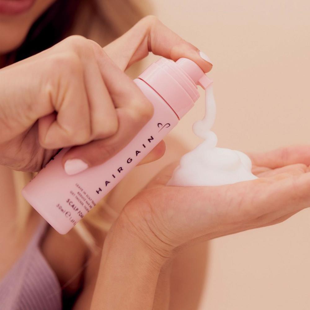 QVC Hair Gain Schiuma per capelli trattamento cosmetico cuoio capelluto Spedizione Gratuita