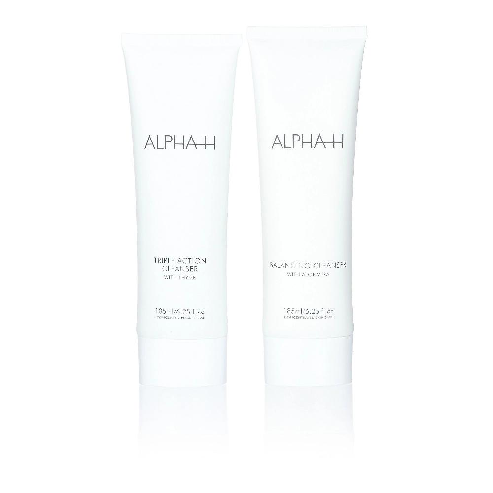 QVC Alpha - H 2 detergenti viso: Balancing + Triple Action