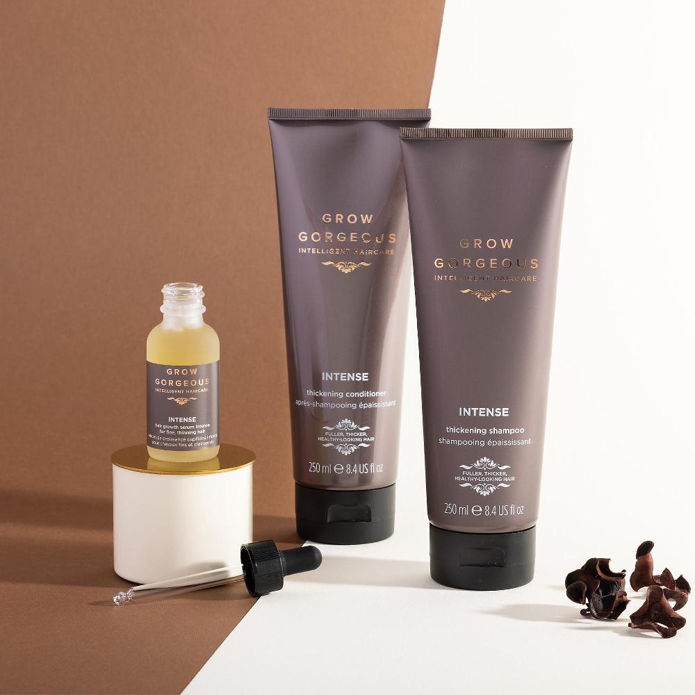 QVC Grow Gorgeous Intense routine capelli: shampoo balsamo e siero Economico