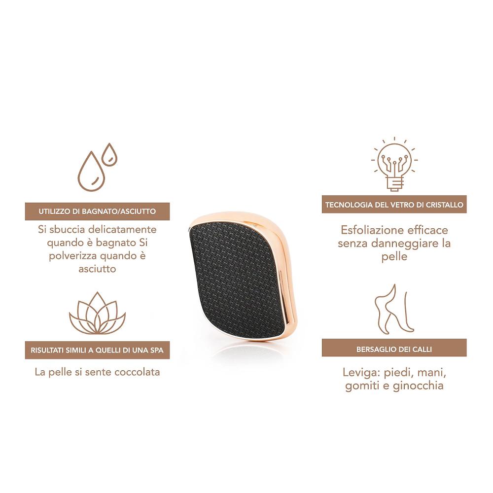 QVC Elizabeth Grant Caviar Crema piedi supersize e spazzola esfoliante Outlet