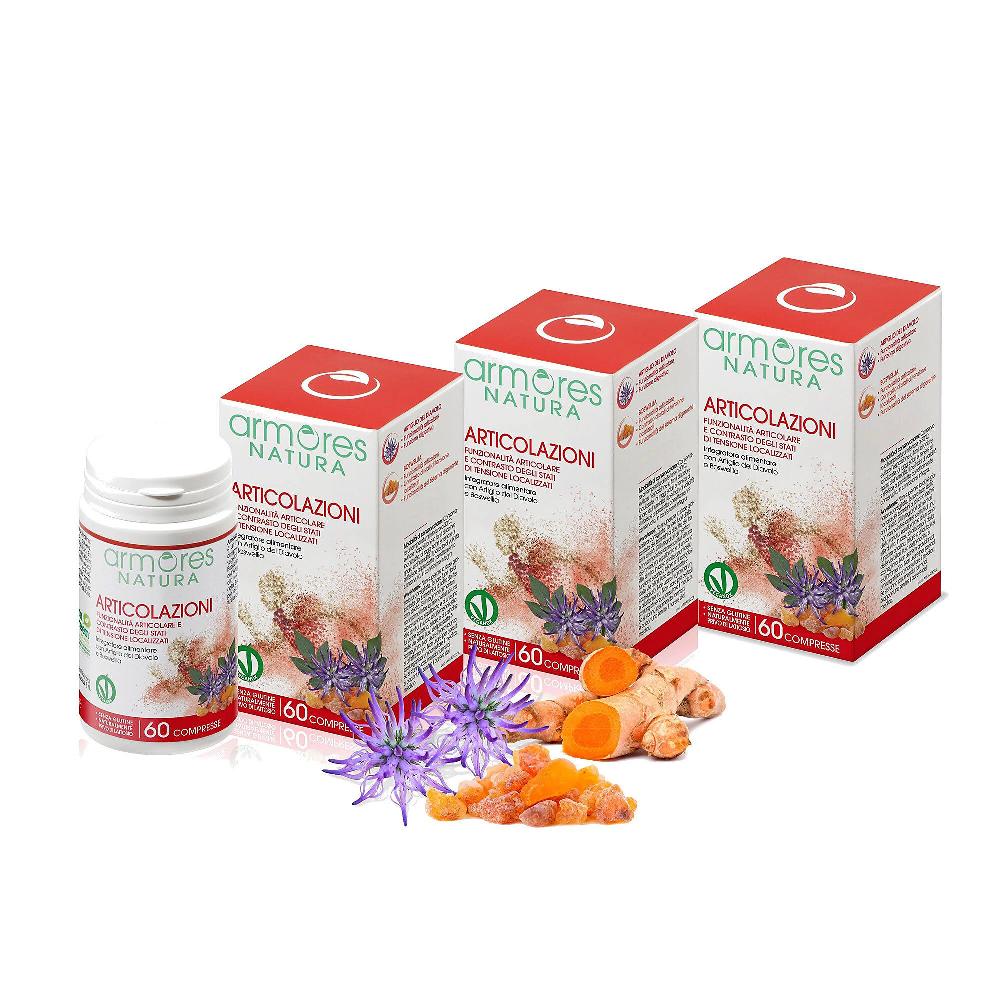 QVC Armores NATURA Articolazioni Kit 3 integratori alimentari (180cpr) Moda