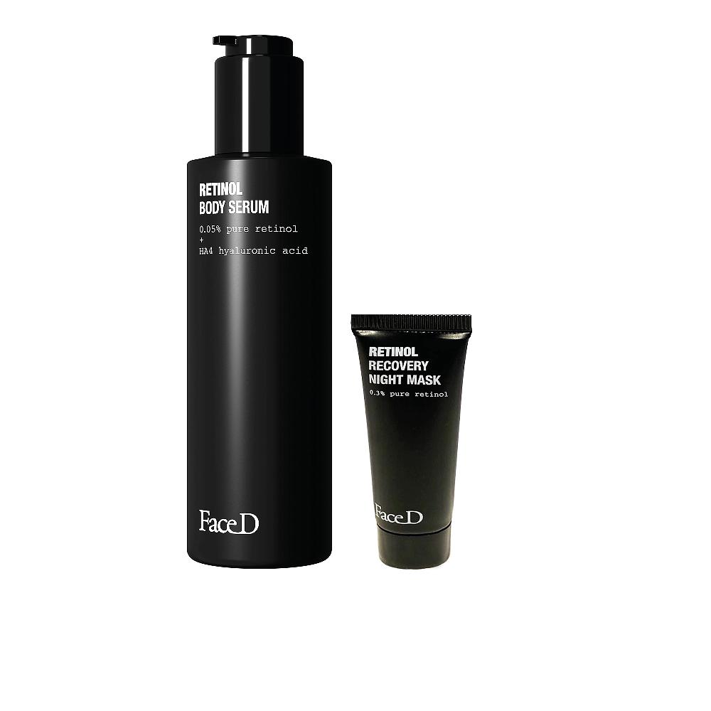 QVC Face-D Kit Retinol: siero corpo e maschera notte Negozi Online