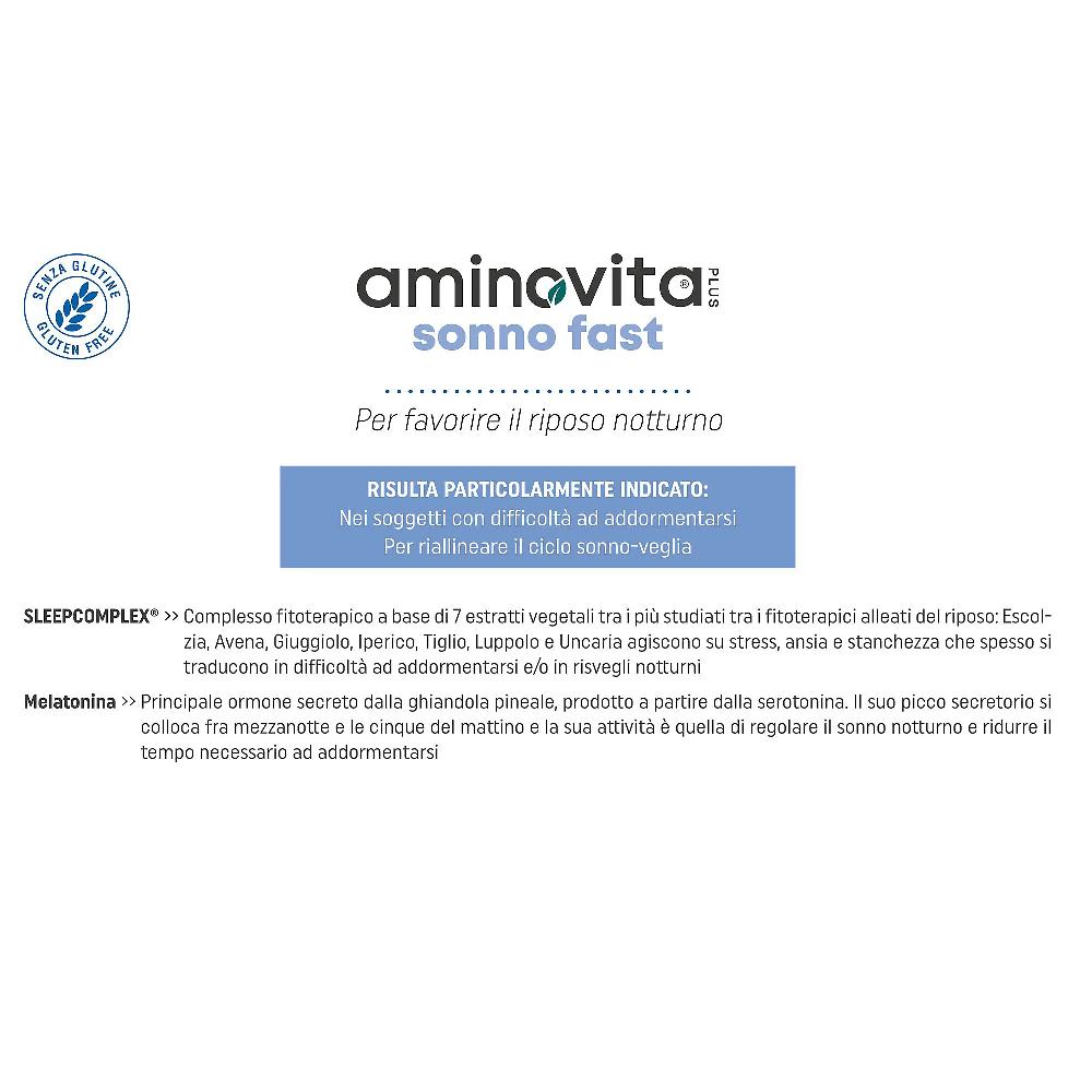 QVC PromoPharma Aminovita Sonno Fast integratore con melatonina (30 stick) Spedizione Gratuita