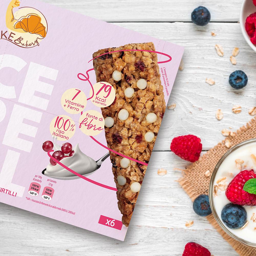 QVC Ke Bakery 2 confezioni da 6 barrette di cereali gusto a scelta Italy