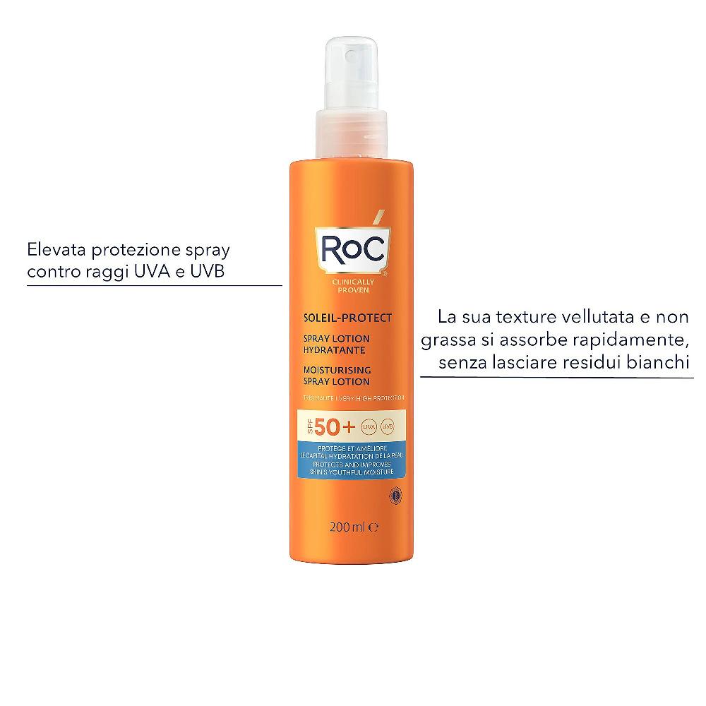 QVC RoC Lozione protezione solare spray idratante con SPF 50+ Shopping Online