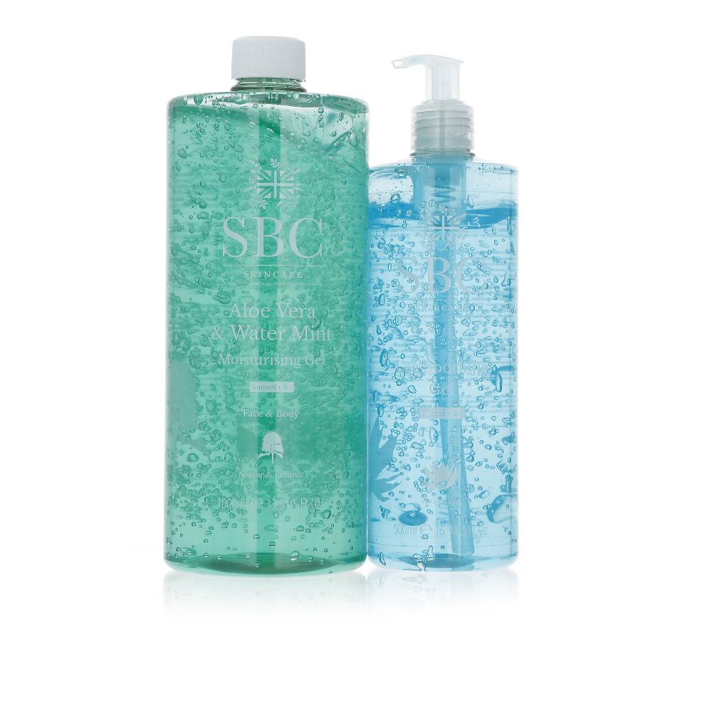 QVC SBC Gel idratante Aloe Vera & Water Mint 1L e gel gambe (500 ml) Novità