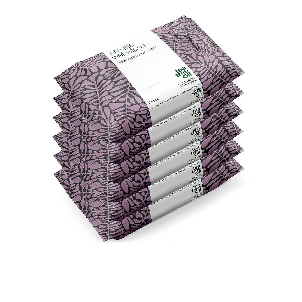 QVC Australian Bodycare 6 confezioni di salviette intime con Tea Tree oil Nuova