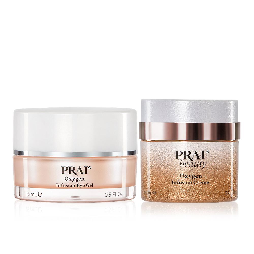 QVC PRAI Oxygen Infusion Duo: crema idratante e contorno occhi Grandi sconti