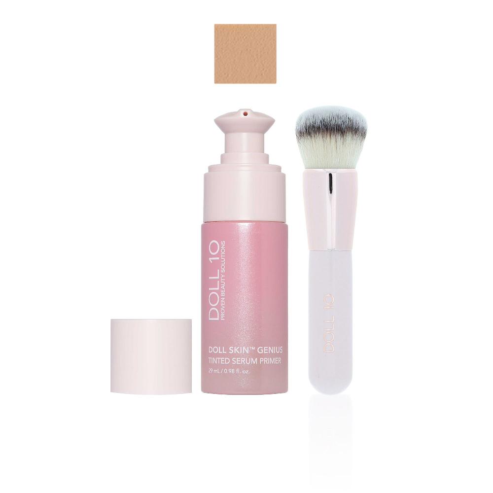 QVC Doll10 Doll Skin Genius Tinted Serum primer con pennello Pezzi Unici