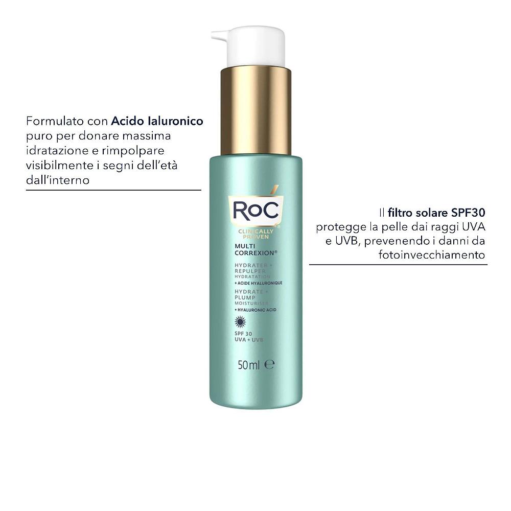 QVC RoC Multi Correxion Hydrate + Plump crema viso con SPF30 Soddisfazione Garantita