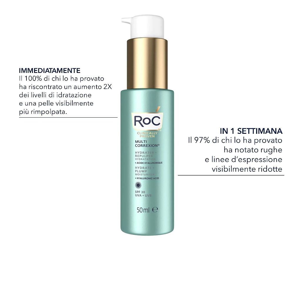 QVC RoC Multi Correxion Hydrate + Plump crema viso con SPF30 Soddisfazione Garantita