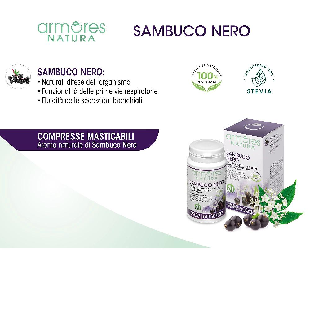 QVC Armores Sambuco Nero integrat. alimentare (2 x 60 compresse) Consegna Veloce