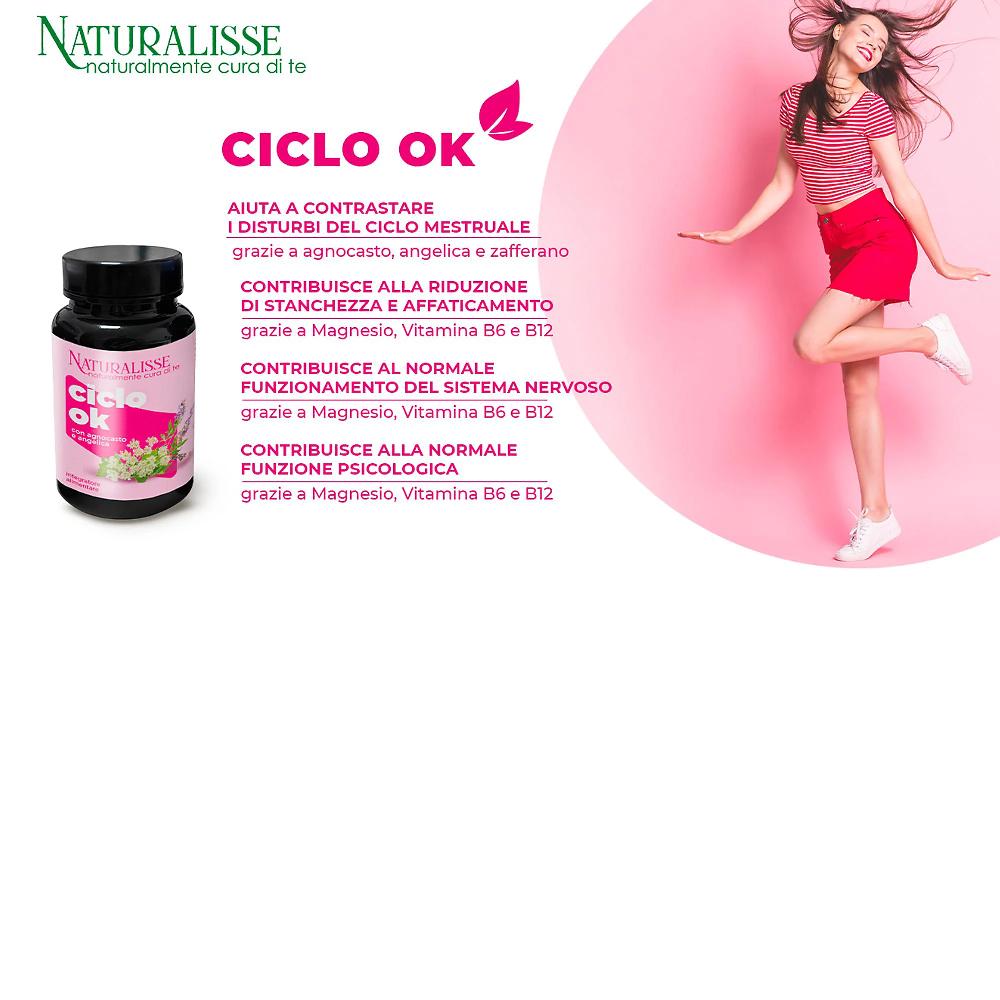 QVC Naturalisse Ciclo OK integratore alimentare Angelica Agnocasto Magnesio Flash Sale