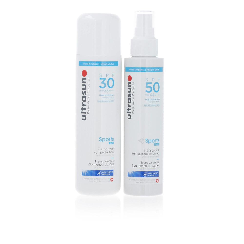 QVC Ultrasun Gel solare Sports SPF30 + spray Sports SPF50 Shopping online