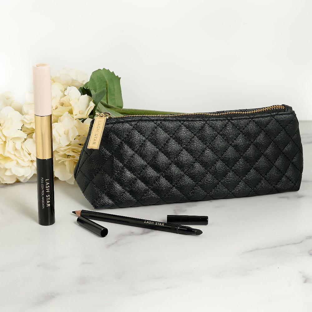 QVC Lash Star Beauty Eyeliner Pure Pigment e mascara Full Control + bag Prezzo Ridotto