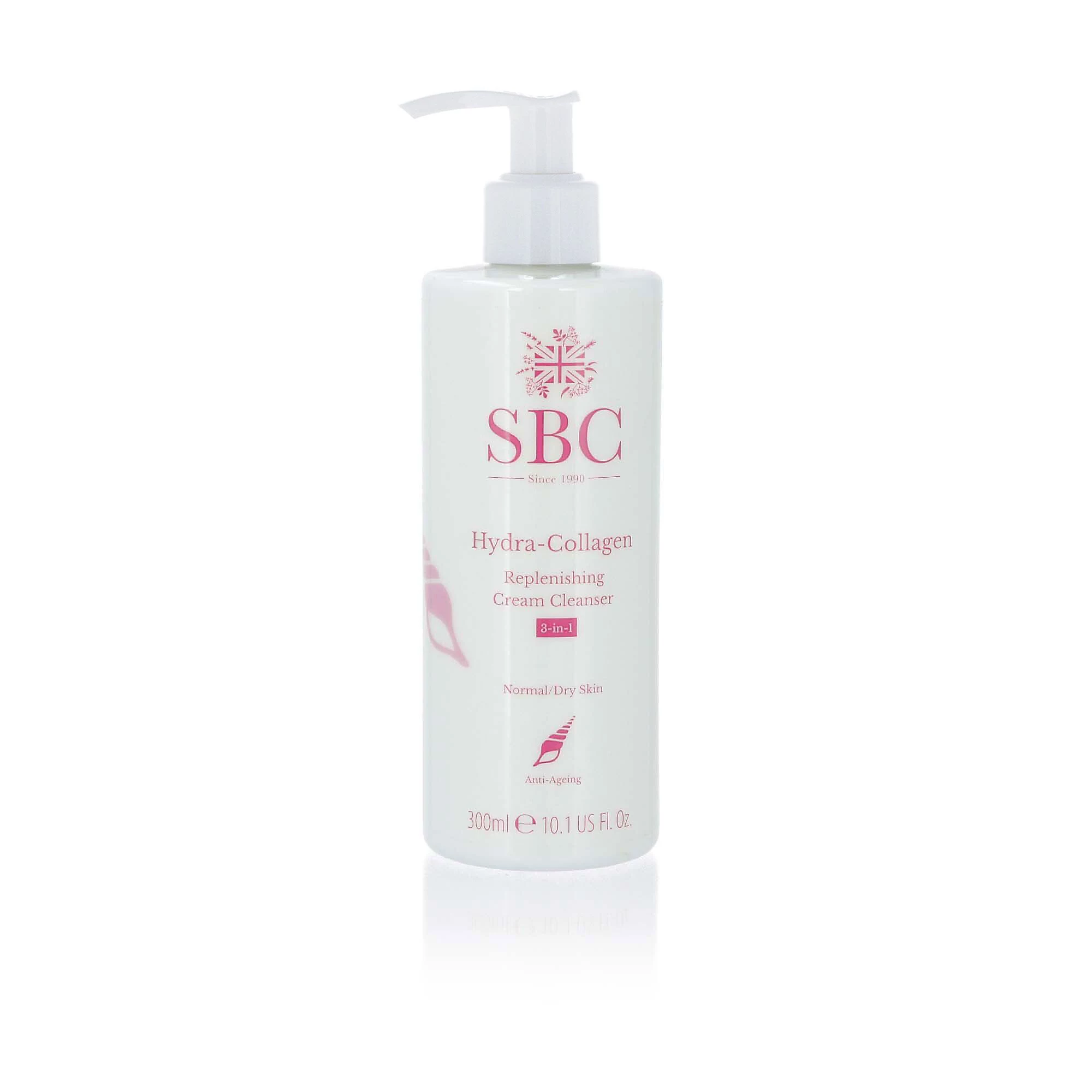 QVC SBC Hydra-Collagen 3in1: Detergente viso cremoso 300ml+500ml con Shammy Sconto