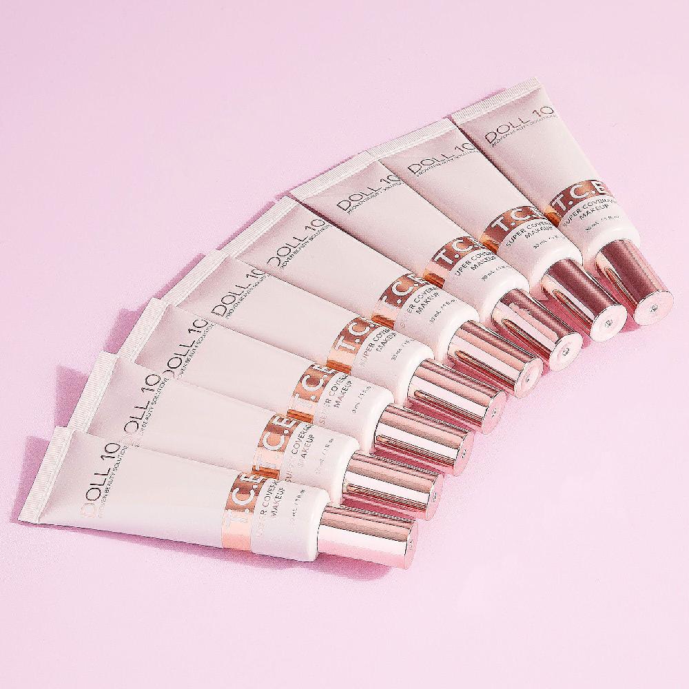 QVC Doll10 Kit viso: fondotinta TCE + pennello Vendita Economica