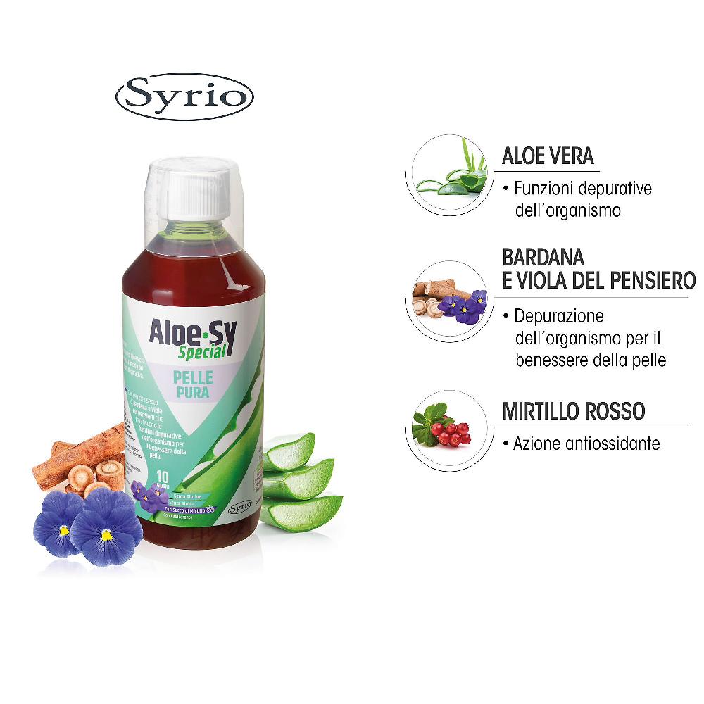 QVC Syrio Kit 4 integratori alimentari con Aloe Vera Latest stili