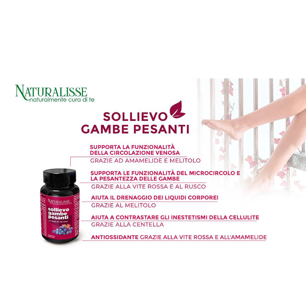 QVC Naturalisse Sollievo Gambe int. alimentare con vite rossa Esporta salva