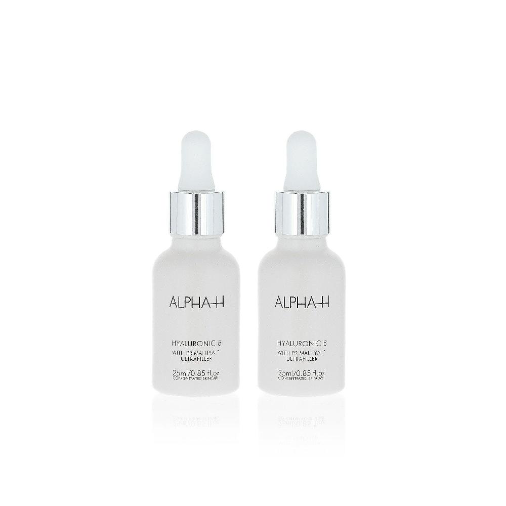 QVC Alpha - H Hyaluronic 8 Siero viso con acido ialuronico (2pz) Pezzi Unici
