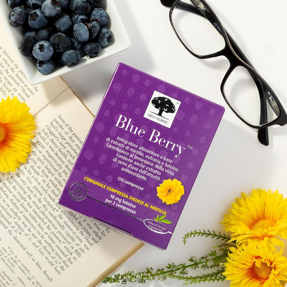 QVC New Nordic Blue Berry benessere vista Integratore alimentare (120cpr) Lightning offer