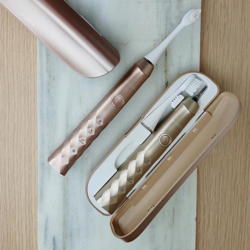 QVC AILORIA Spazzolino sonico Shine Bright USb + testina di ricambio Trasporto libero internazionale