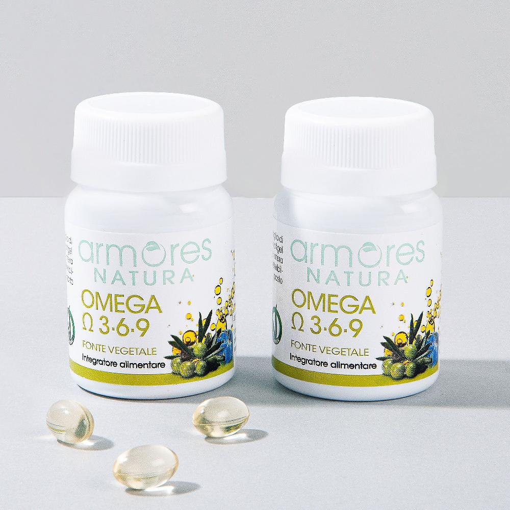 QVC Armores NATURA Omega 3-6-9 Integratore alimentare (60 caps) Duty-free