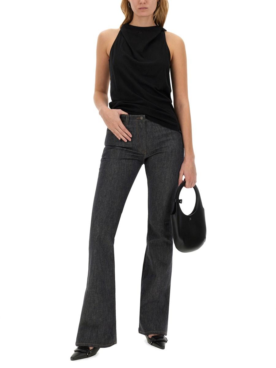COURREGES JEANS BOOTCUT IN DENIM DI COTONE Negozio