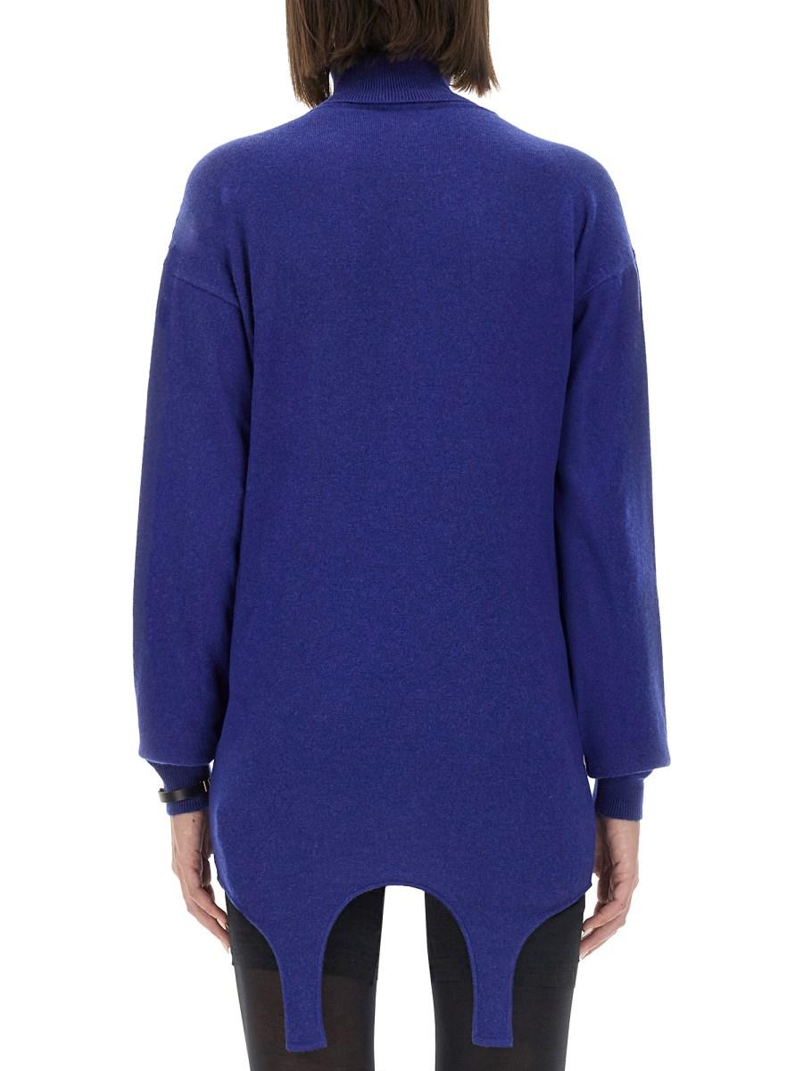 SAINT LAURENT PULLOVER IN CASHMERE CON GIARRETTIERA In Saldo