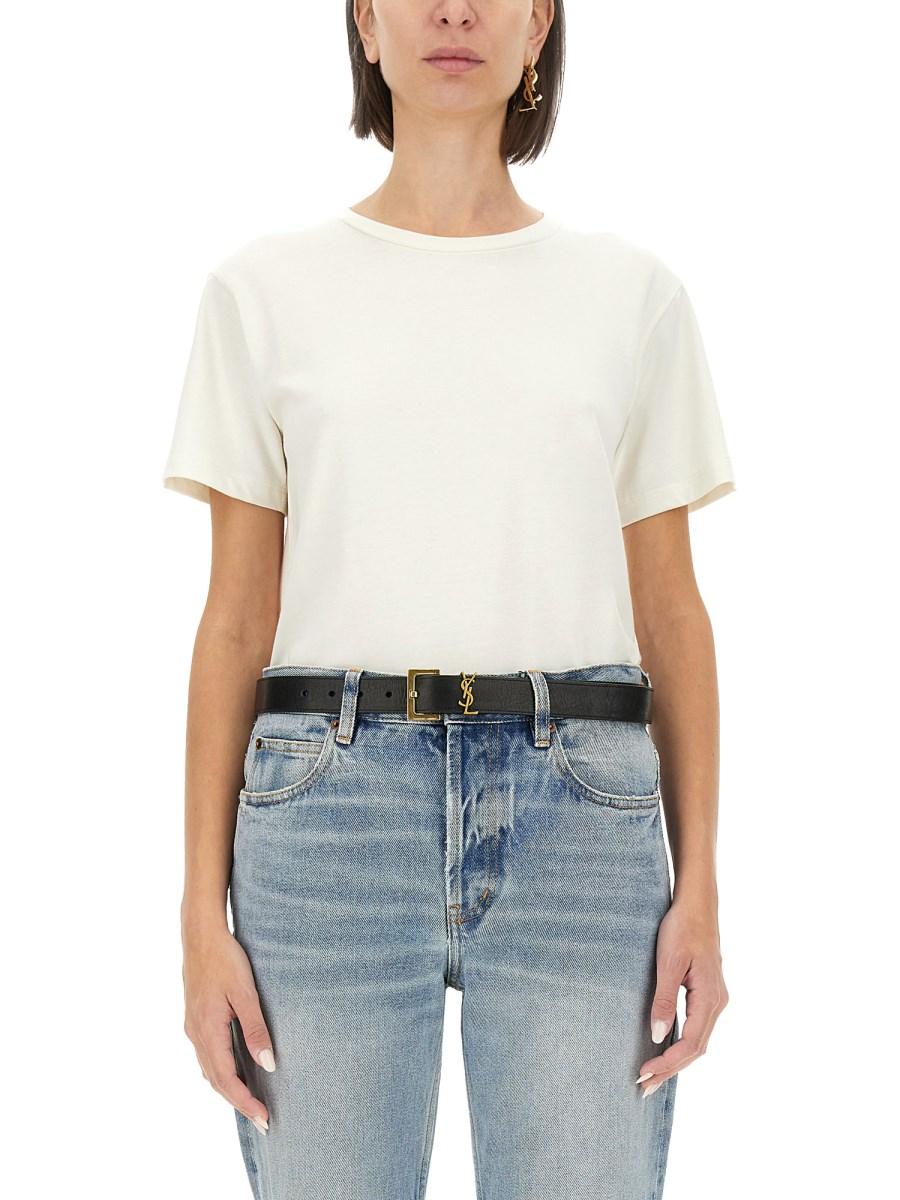 SAINT LAURENT T-SHIRT CON LOGO 2025