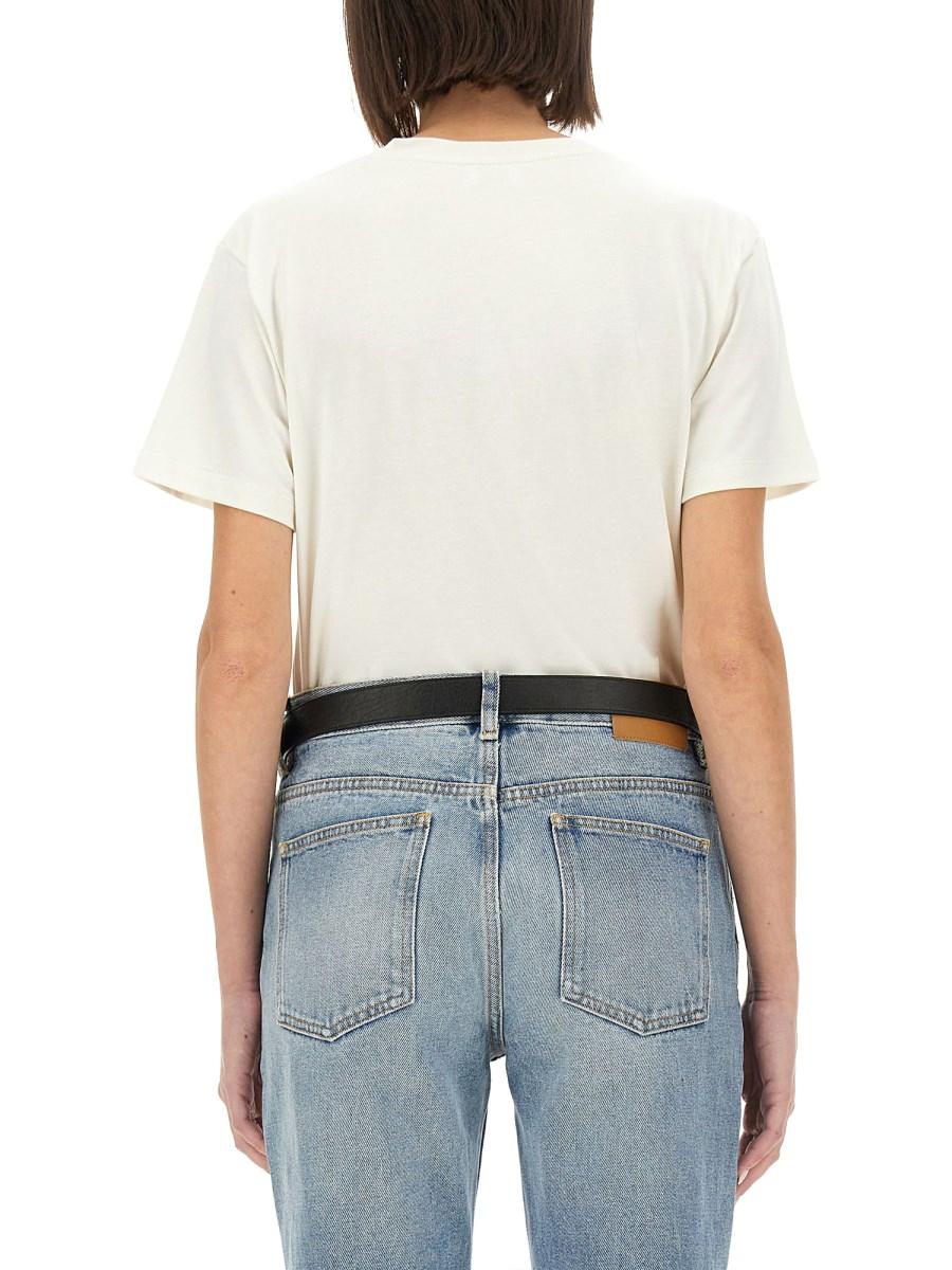 SAINT LAURENT T-SHIRT CON LOGO 2025